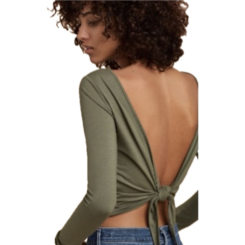 Sz.L-Aritzia Wilfred Free Tie back top- reversible